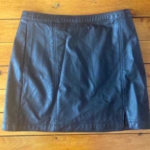Abercrombie and Fitch A&F Faux Leather Mini Skirt